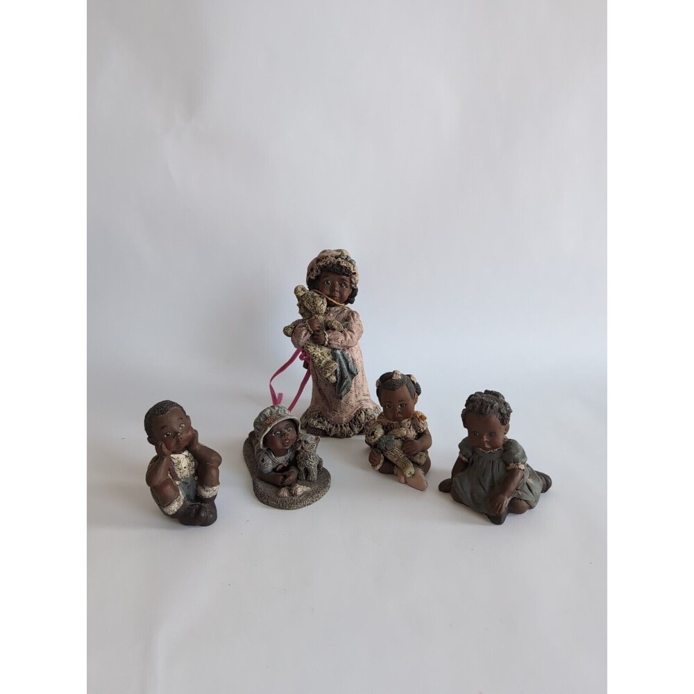 Sarah’s Attic Vintage Black Heritage African American Figurines Lot of 5